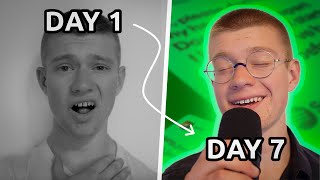 I Tried To Learn How To Sing In 7 Days