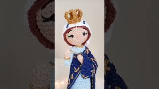 Nossa Senhora do Sameiro em #croche #crochet #amigurumi #artesanato #catolicos #nossasenhora