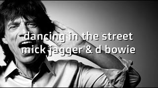 David Bowie & Mick Jagger Dancing in the Street karaoke songs karaoke lyrics