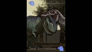 Spinosaurus vs V.Rex | Animation #shorts