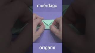 Cómo hacer un muérdago de papel #muérdago #navidad #tutorial #shorts