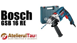 Bosch GSB 16 RE - Masina de gaurit cu percutie, 750 W, valiza - Prezentare&Test in sarcina