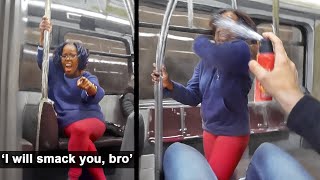 Woman Tries To Act "Tough" And INSTANTLY Regrets It...