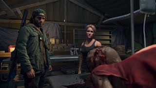 Days Gone Deacon captures a newt for Sara’s Research