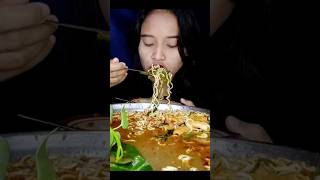 MUKBANG MIE PEDAS #mukbang #shorts #asmr