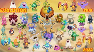 The Evolution of Fire Oasis - Full Song | My Singing Monsters 4.3.0