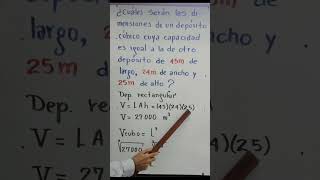 ¿Cómo encontrar las dimensiones de un depósito cúbico con la misma capacidad que uno rectangular?