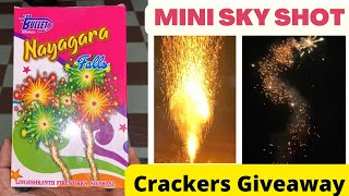 Crackers Testing|Nayagara Falls Mini Aerial Fancy|Sky shot|Chota Fancy #crackers#crackers experiment