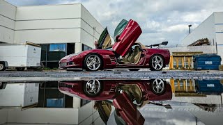 Chevrolet Corvette C6 Lambo Doors manufactured and Installed by Vertical Door, Inc., in California.