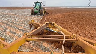 Plowing dirt in freezing weather