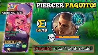 GOODBYE SKY PIERCER PAQUITO!‼️ | CICI BEST BUILD AND EMBLEM 2024 -MLBB🔥