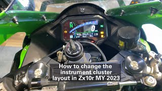 Kawasaki Zx10r | how to change meter layout | #kawasaki #zx10r #superbike #youtube