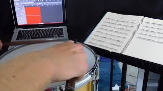 French-American Rudimental Solo III 80bpm Joseph Tompkins