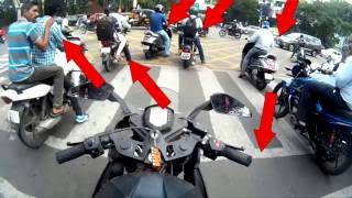 How NOT TO Follow Traffic Rules-KTMRC200