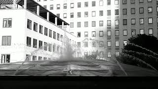 B&W Fountain at Waterloo Southbank London WX350