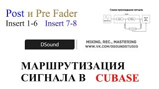 Маршрутизация сигнала. Post и Pre Fader. Insert 7-8. Это должен знать каждый.