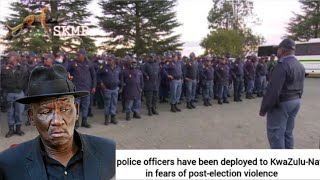 Watch| More police officers deployed to KwaZulu-Natal in fears of post-election violence