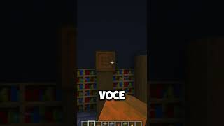 TUTORIAL DECORAÇÃO DE ESTANTE DE LIVROS #minecraft #shorts