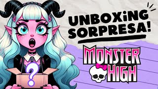 Muñeca y accesorios MONSTER HIGH 💀 Unboxing sorpresa 🖤 En Español