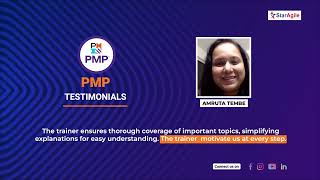 Project Management Professional (PMP) Course Testimonial by Amruta Tembe | StarAgile Reviews