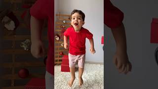 Pijama masculino infantil curto, em algodão, família natalina, cor vermelha