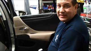 how to remove door panels on a 2021 Lexus ES300