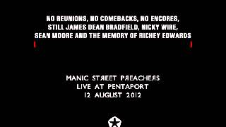 MANIC STREET PREACHERS - (IT'S NOT WAR) JUST THE END OF LOVE (LIVE AT PENTAPORT)