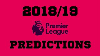 MY 2019/20 PREMIER LEAGUE PREDICTIONS!