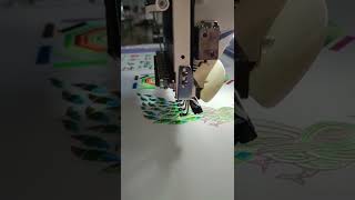 Commercial monogram embroidery machine Demo operation beautiful smooth design