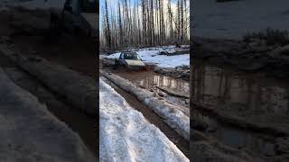 85 Yota hitting a puddle