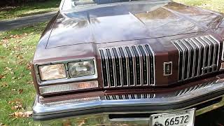 1977 Oldsmobile Cutlass S Idling Walk Around