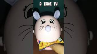 Cute Pink Mouse!Don't Try to Touch his Crunchy Crackers #trending #fun #sounds #viral #shorts #yummy