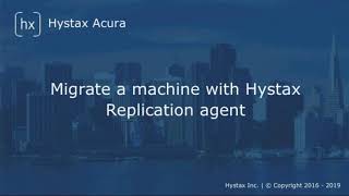 Hystax Acura Cloud Migration: End-to-end demo (OpenStack)