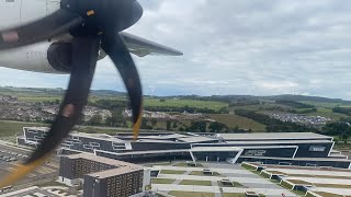 Morning Loganair ATR 72-600 Approach and Landing into Aberdeen Airport | G-FBXB