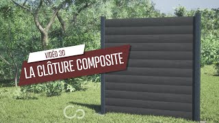 Présentation de la clôture composite Côté Clôture | Vidéo 3D