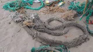 EN PLAYAS: DESECHOS MARÍTIMOS Y BASURA EN LA ORILLA DEL MAR