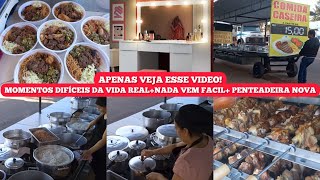 DIAS NADA FÁCEIS DA VIDA REAL+DIAS DE LUTAS+NADA É FÁCIL PENTEADEIRA NOVA+ROTINA LIMPEZA ORGANIZAÇÃO