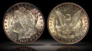 1887-S Morgan Silver Dollar ANACS MS63 Better Date in Mint State