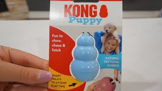 KONG Puppy X-Small Chew Toy Unpacking