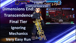 DFFOO Dimensions End Transcendence Final Tier | Ignoring Mechanics | Very Easy Run