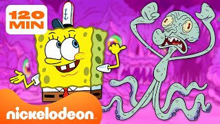 Губка Боб | Монстры в Бикини Боттом! | 2-часовая подборка | Nickelodeon Cyrillic