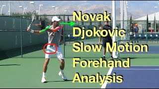 Novak Djokovic Slow Motion Forehand Analysis Ultra HD - 2016 Indian Wells