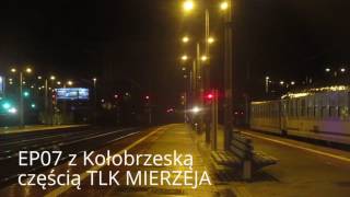 TLK MIERZJA [część Helska i Kołobrzeska] oraz Regio do Władysławowa nocą w Gdyni Głównej