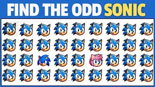 Find the odd one out Sonic edition #sonic #sonicthehedgehog #brawlstars #purplepiegames