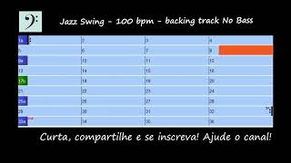 Jazz Swing - 100 bpm - backing track No Bass