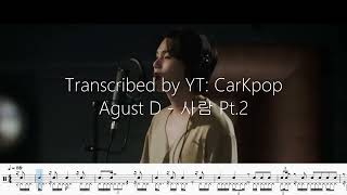 Agust D - 사람 Pt. 2 Flow Transcription