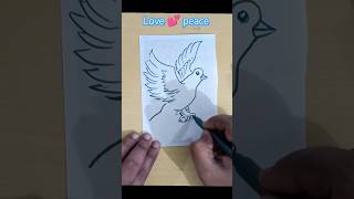 love 💕 peace art #viral #shorts #easy #birds #youtubeshorts #love #song