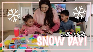 SNOW DAY 2023 | DAY IN THE LIFE WITH A NEWBORN 2023 | Jenn Torres