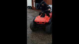 Honda trx 350 88, small test drive