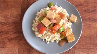 Sweet and Spicy Tofu | vegan + GF | kiipfit.com